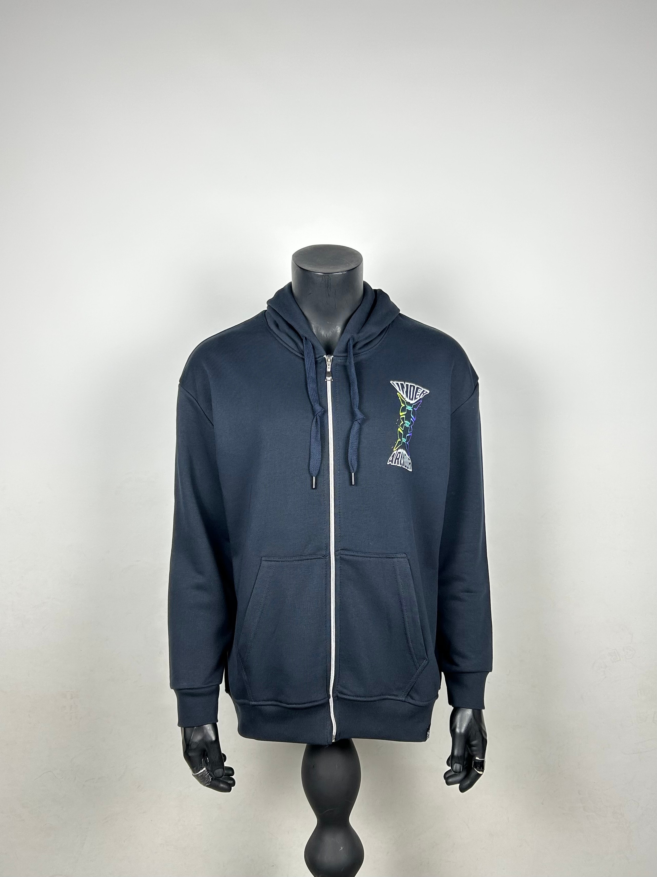 Full Zip Kingston Oversize Hoodie Cotton Sweatshirt  |  3313