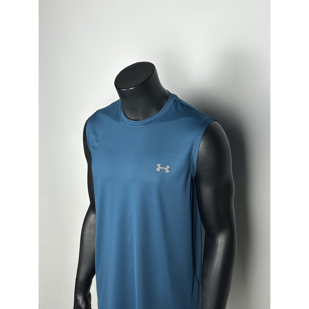 Brooks Petrol Blue Performance Sleeveless T-shirt  |  1031