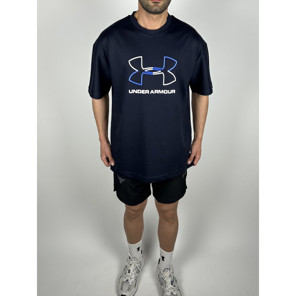 Lund Navy Blue Oversize Cotton T-shirt   |  1099