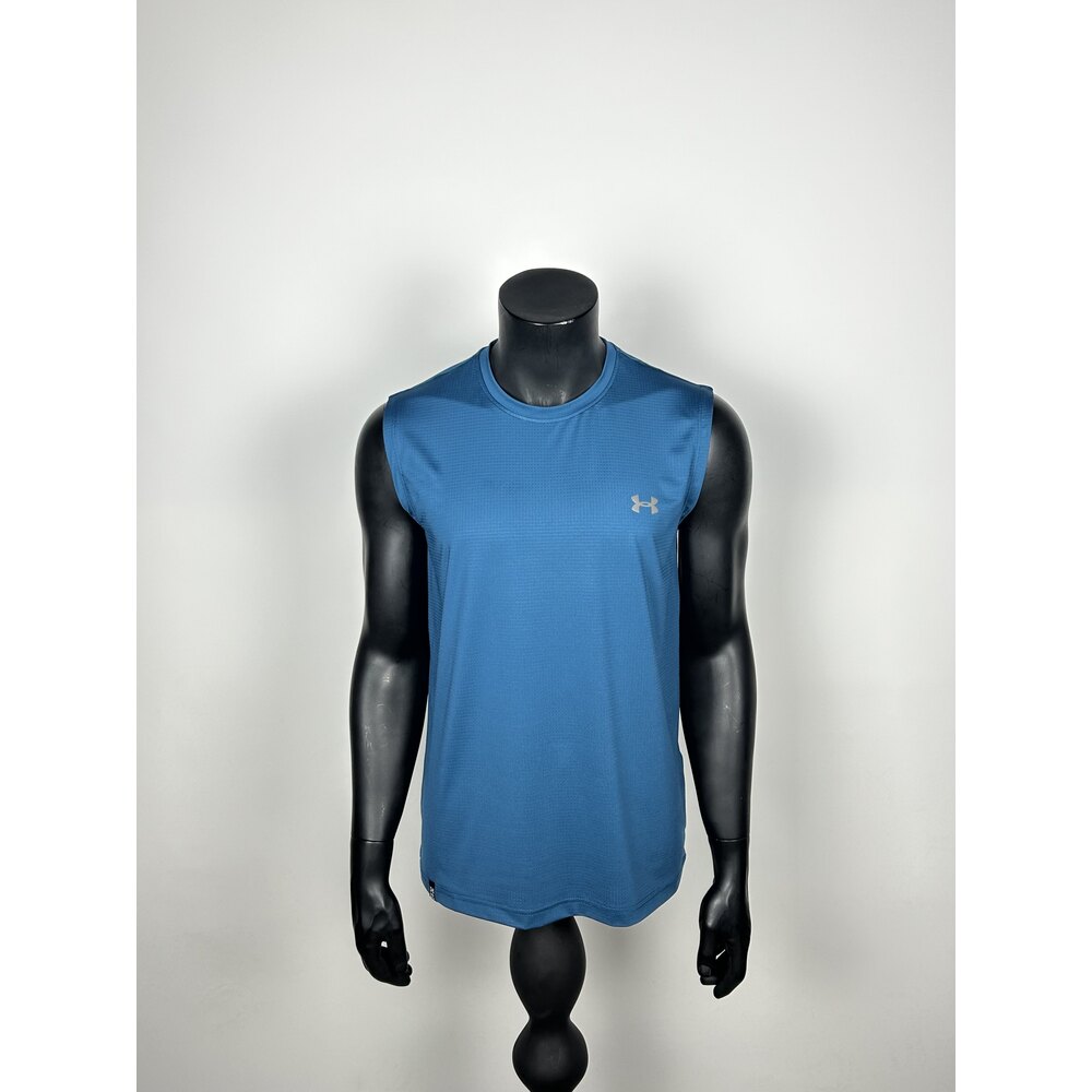 Brooks Petrol Blue Performance Sleeveless T-shirt  |  1031