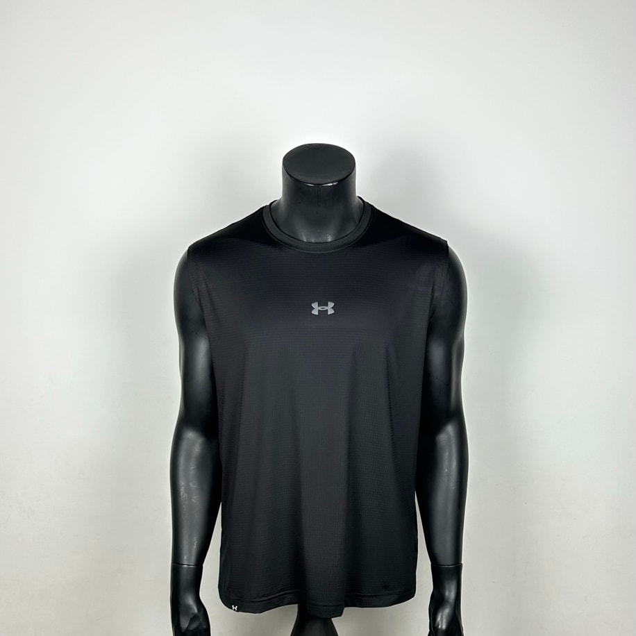 Cuenca Black Performance Sleeveless T-shirt  |  1031