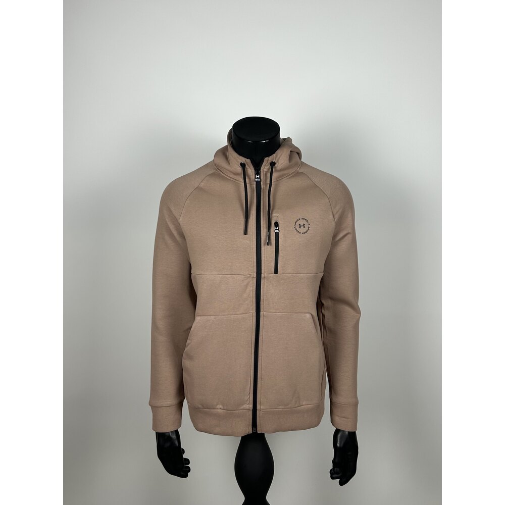 Livorno  Cappuccino  Full Zip Cotton Sweatshirt  |  3313