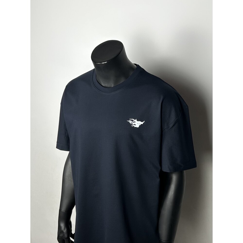 Kyoto Dark Blue Oversize Cotton T-shirt   |  1099
