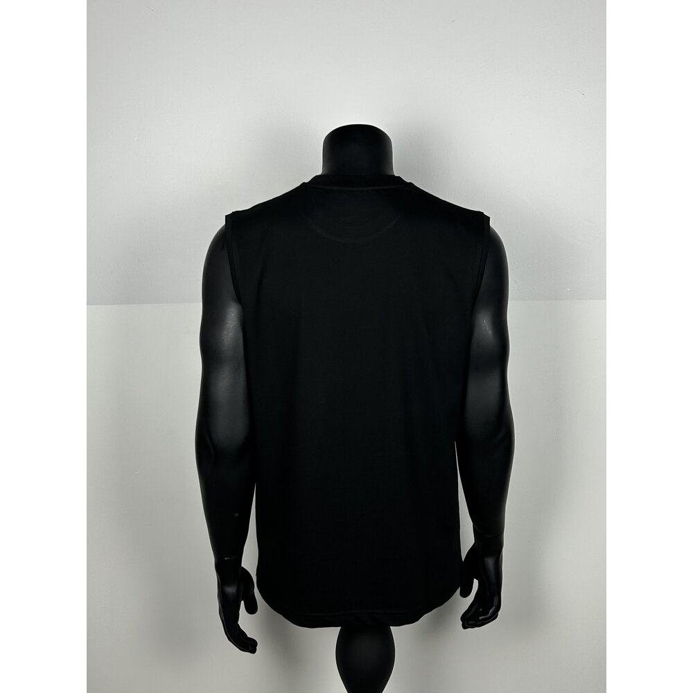Shamballa Black Regular Cotton Sleeveless T-shirt  |  1099