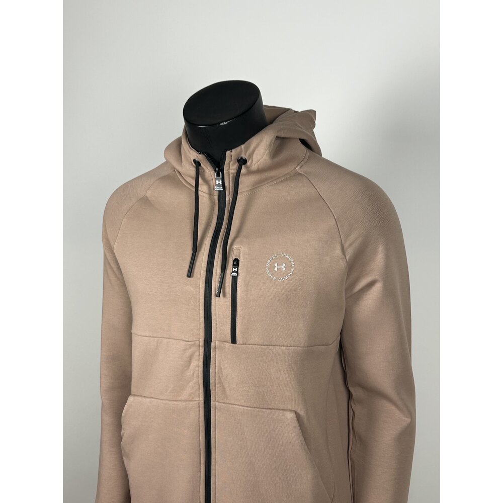 Livorno  Cappuccino  Full Zip Cotton Sweatshirt  |  3313