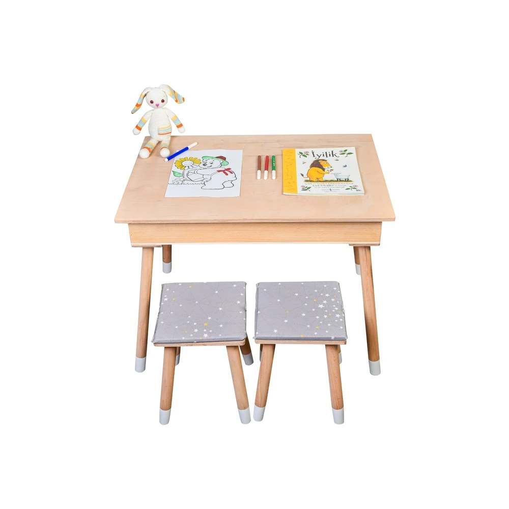 Kum Tepsili Masa Tabureli