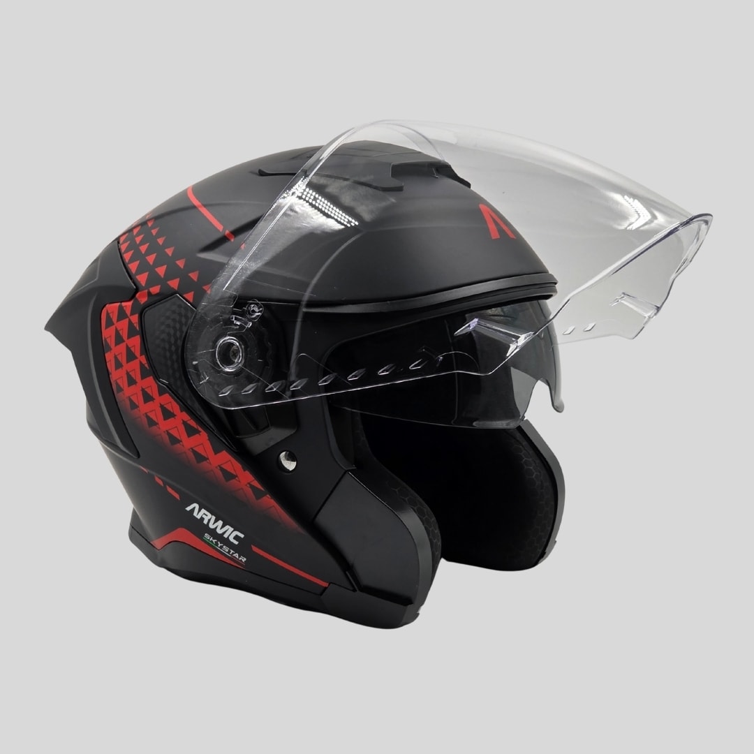 Arwic Skystar Yarım Kask Motosiklet Kaskı - AR836 - ECE-R 22.06