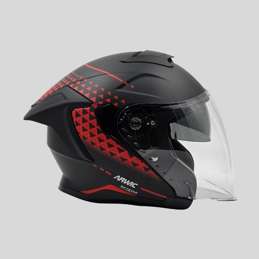 Arwic Skystar Yarım Kask Motosiklet Kaskı - AR836 - ECE-R 22.06