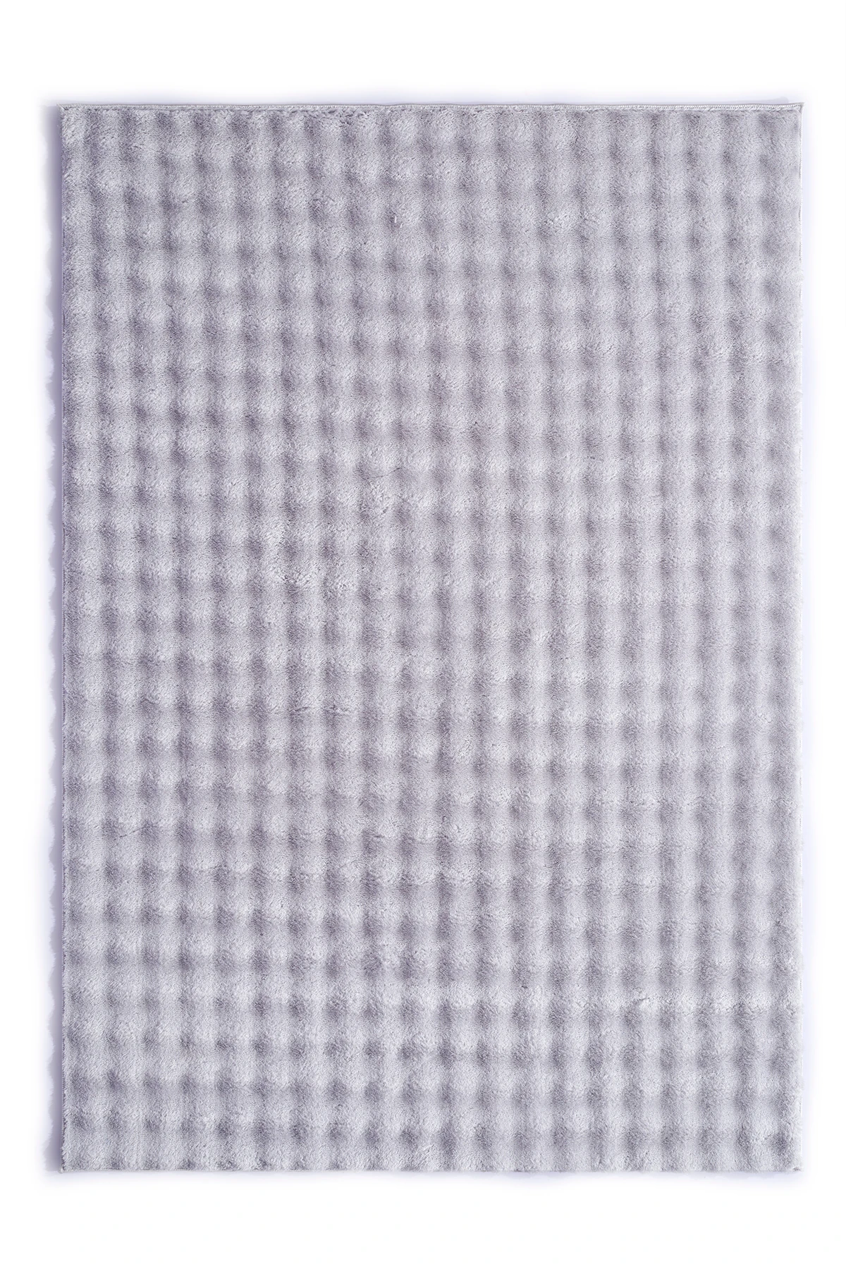 Gümüş Yumuşak Bubble Kaymaz Özel Taban Peluş Halı Yolluk