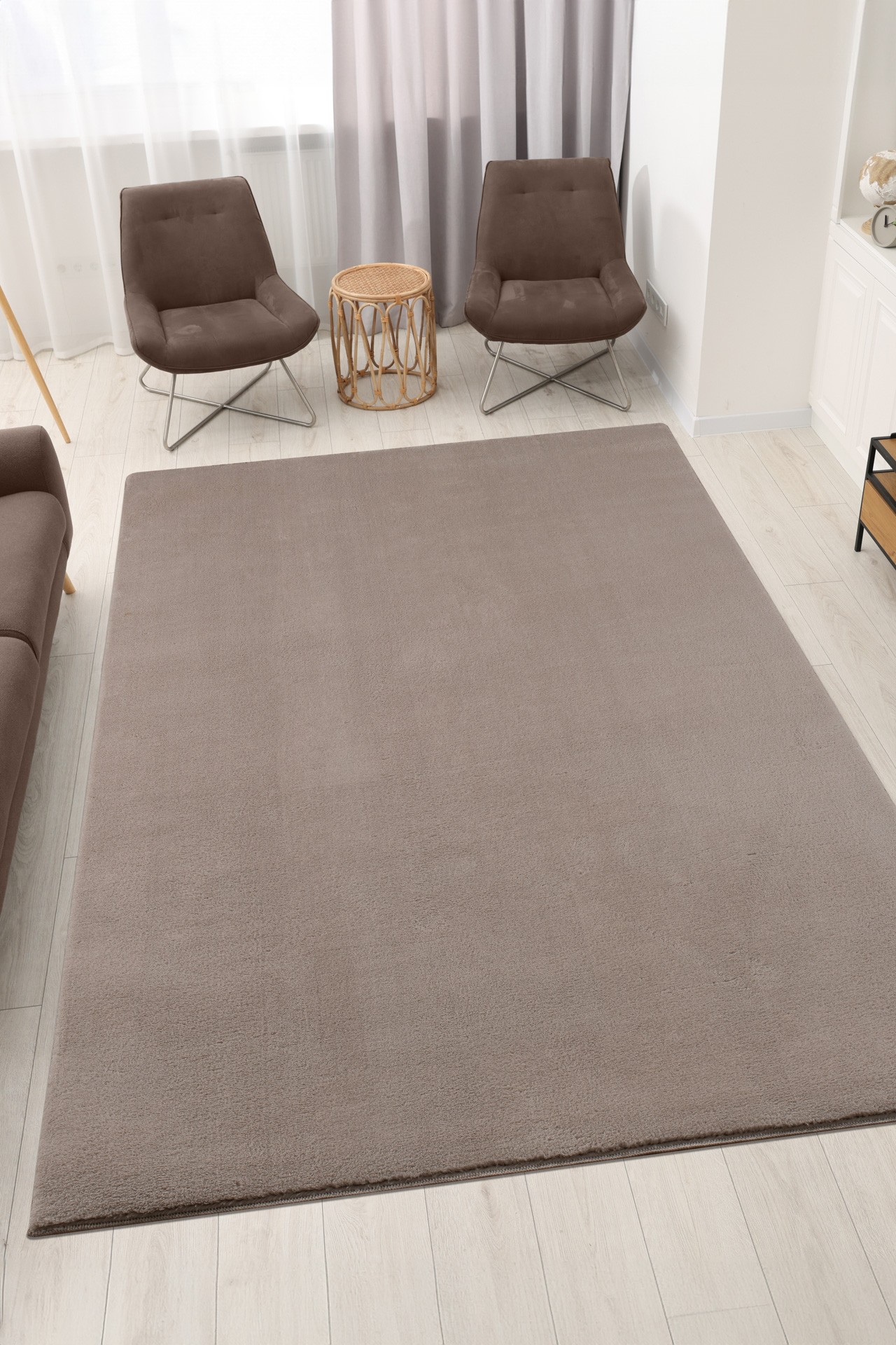 Vizon Yumuşak Kaymaz Özel Taban Peluş Halı Yolluk