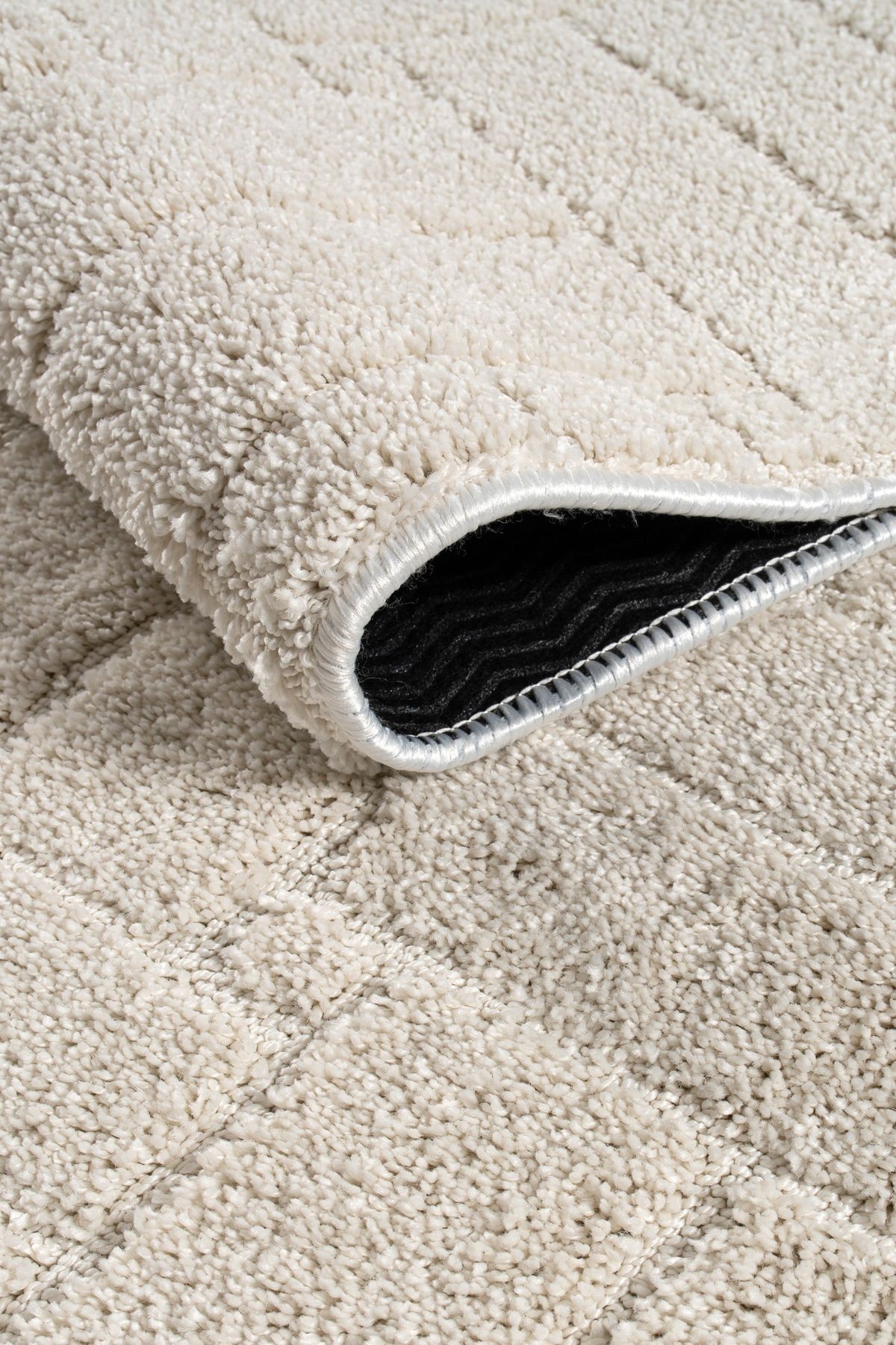 Kaymaz Taban Moopy Krem Bukleli Yumuşak Soft Dokuma Yolluk Halı Salon Halısı Lp1001a_krem