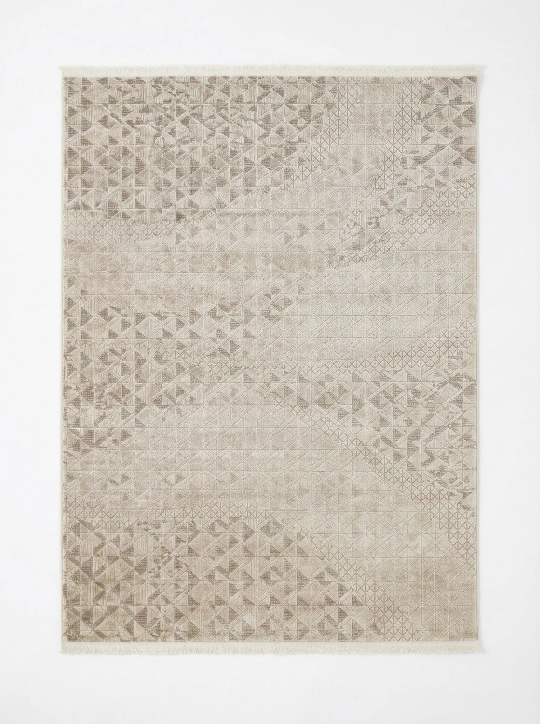 Premium Seri Bej Akrilik Jüt Taban Doğal Halı Yolluk Oturma Odası Halı Salon Halısı 1728A