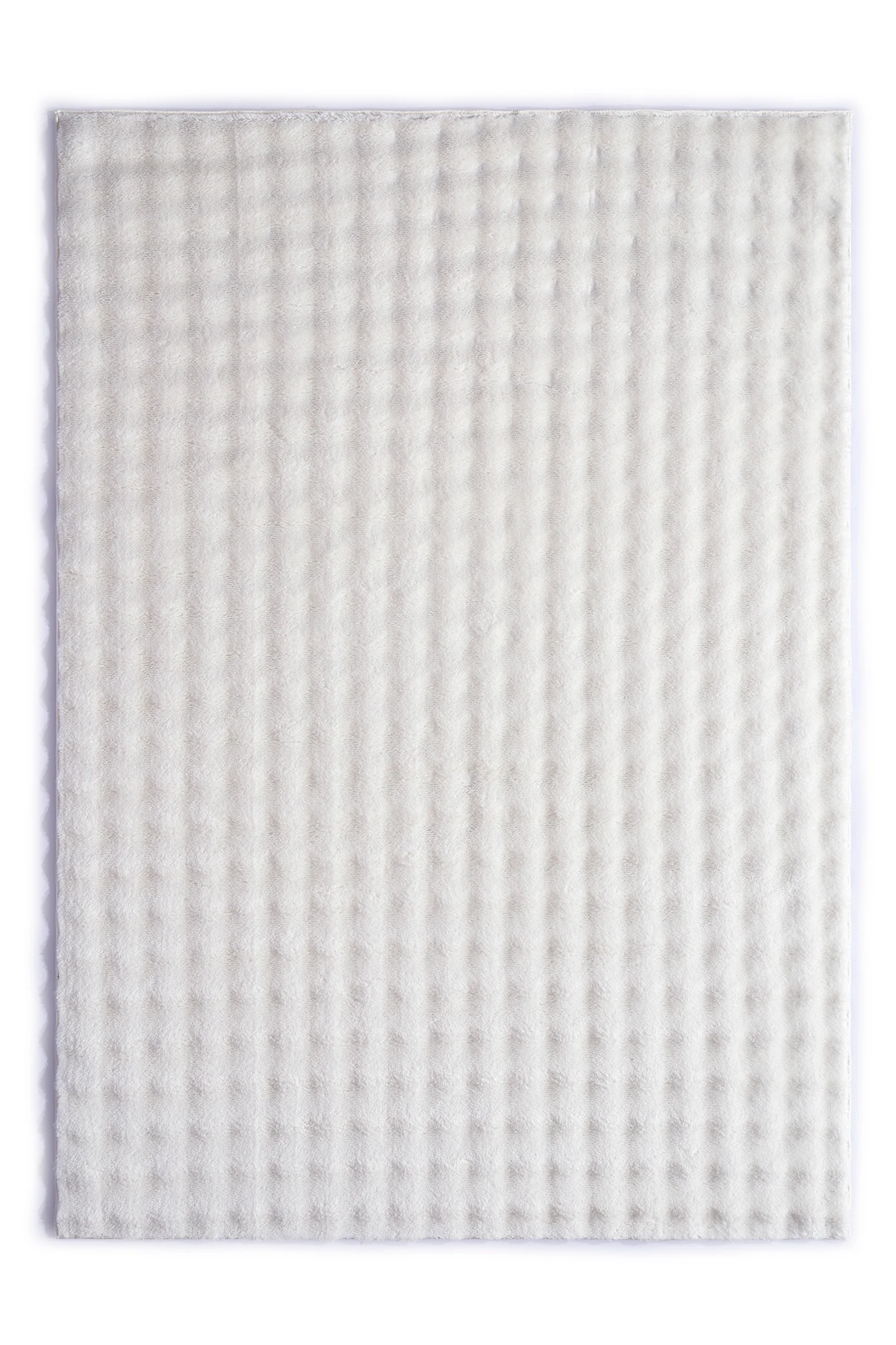 Krem Bubble Yumuşak  Kaymaz Özel Taban Peluş Halı Yolluk