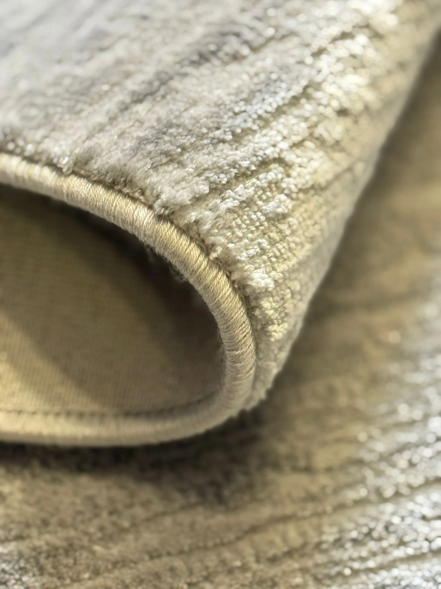 Premium Seri Krem Akrilik Jüt Taban Doğal Halı Yolluk Oturma Odası Halı Salon Halısı 1737A