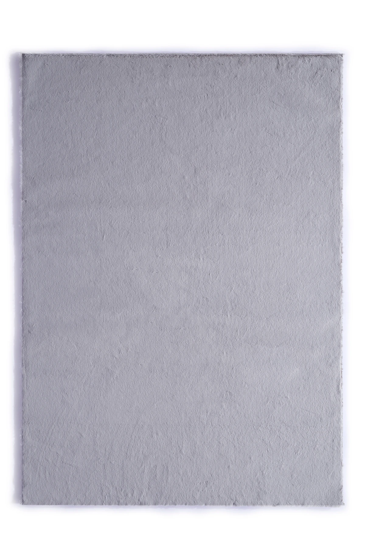 Gümüş Tavşan Tüyü Yumuşak Kaymaz Özel Taban Peluş Halı Yolluk