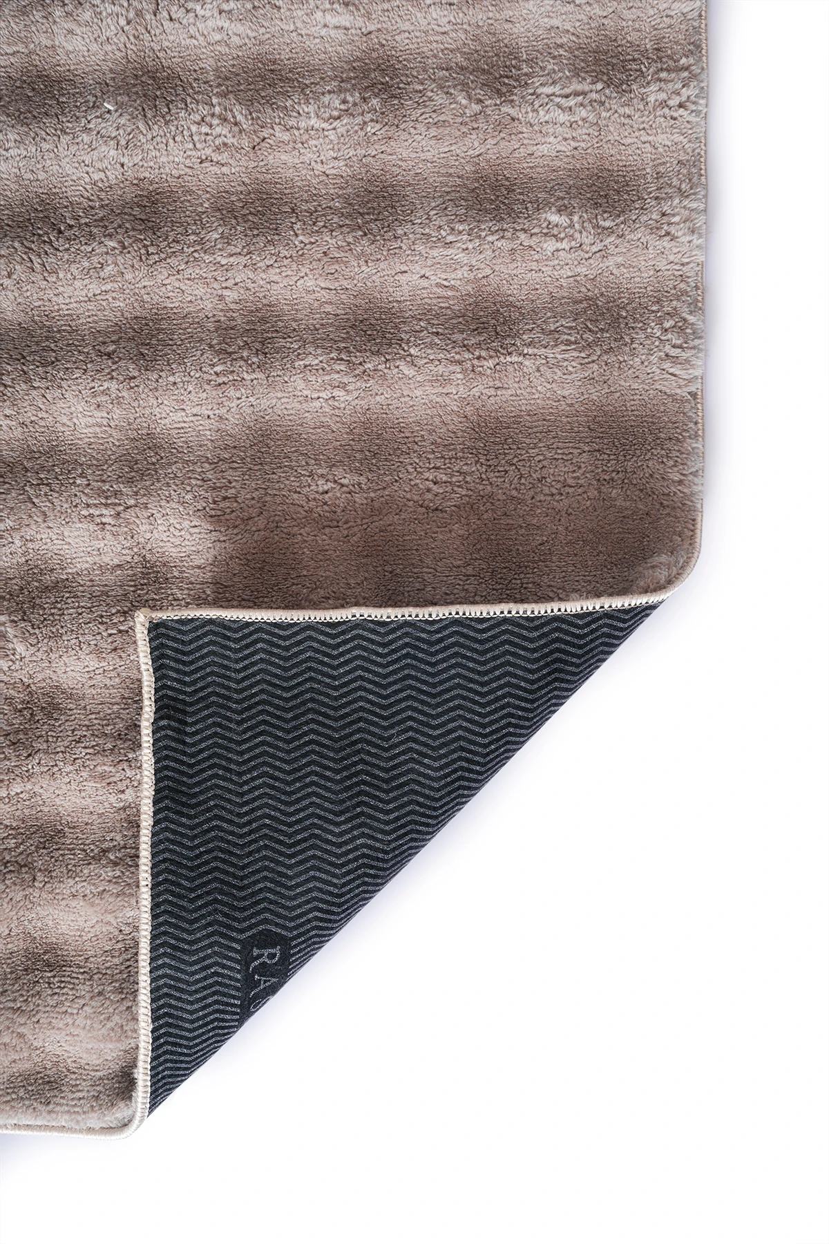 Kahverengi Bubble Yumuşak Kaymaz Özel Taban Peluş Halı Yolluk