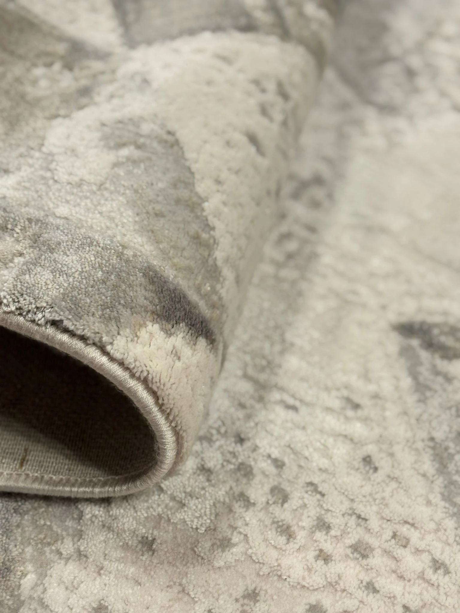 Premium Seri Gri-Mavi Akrilik Jüt Taban Doğal Halı Yolluk Oturma Odası Halı Salon Halısı 1733A