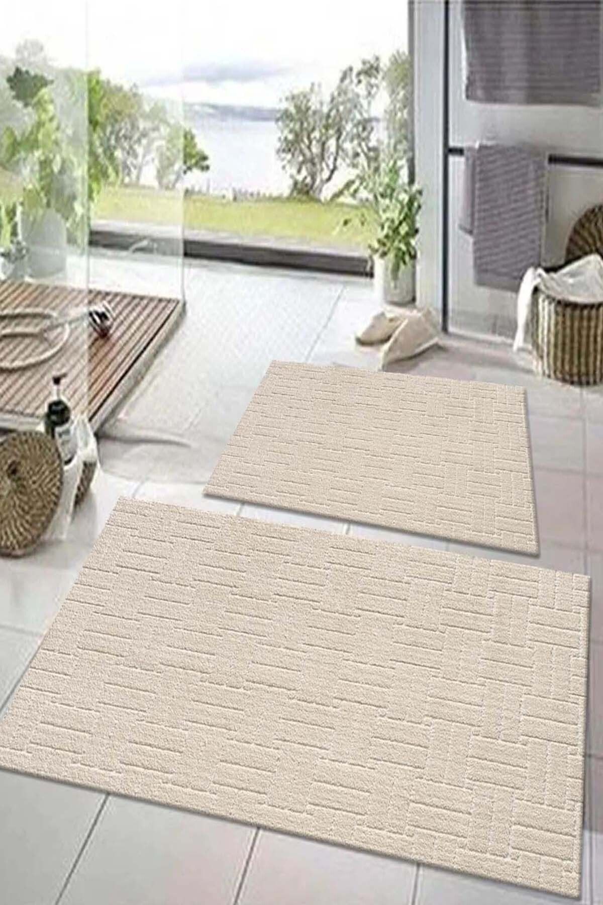 Kaymaz Taban Moopy Lux Banyo Paspası Klozet Takımı 50x90 ve 40x50 (2 PARÇA)