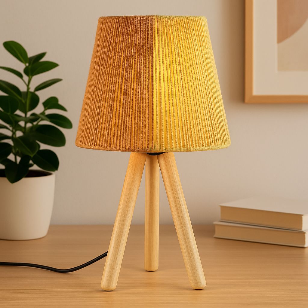 Ahşap Ayaklı Abajur