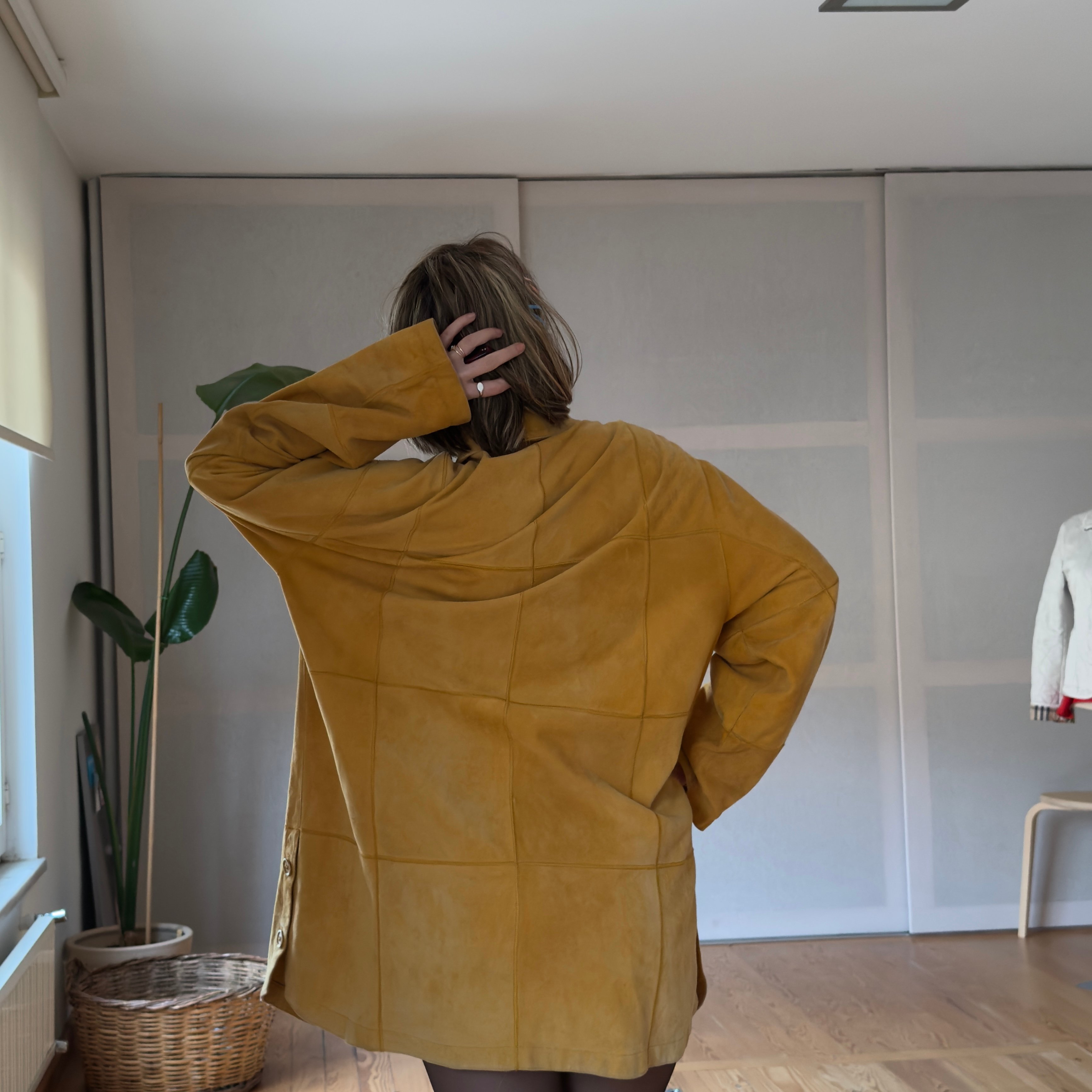 Golden Mustard Leather Jacket