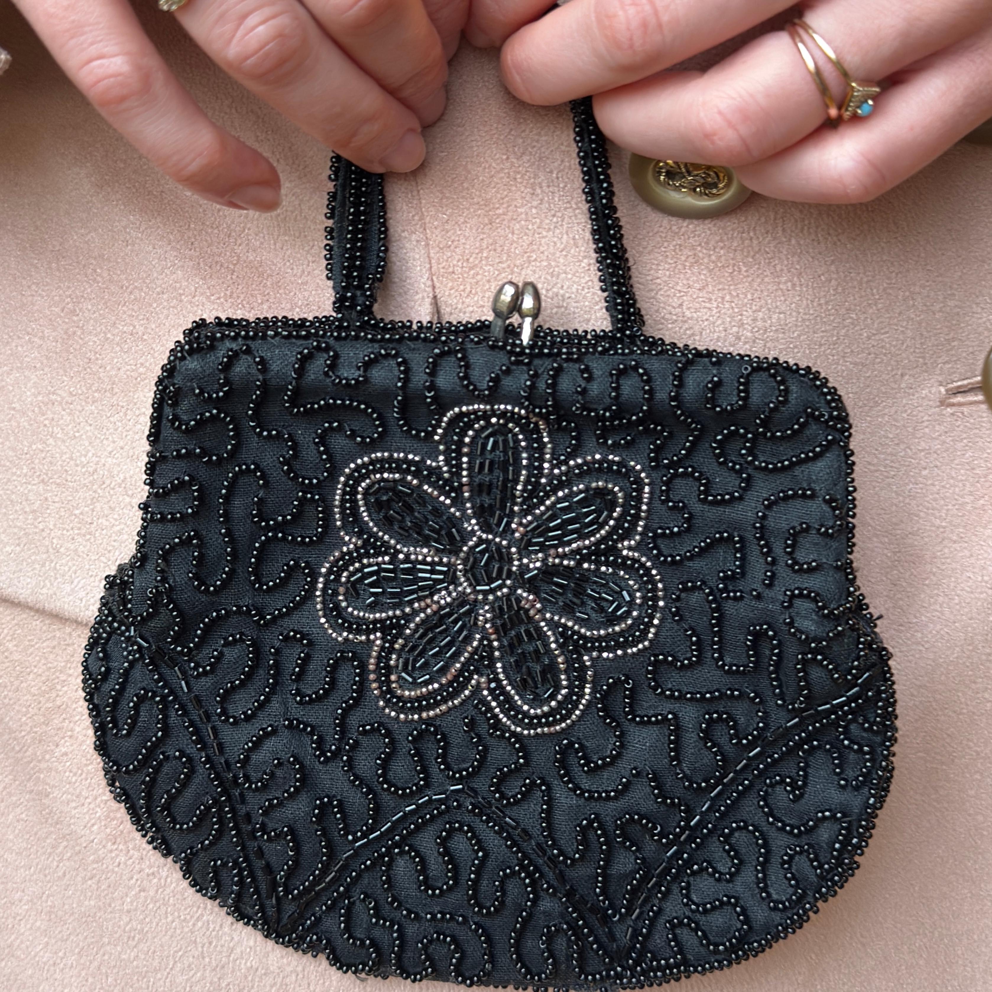 Midnight Fleur Purse