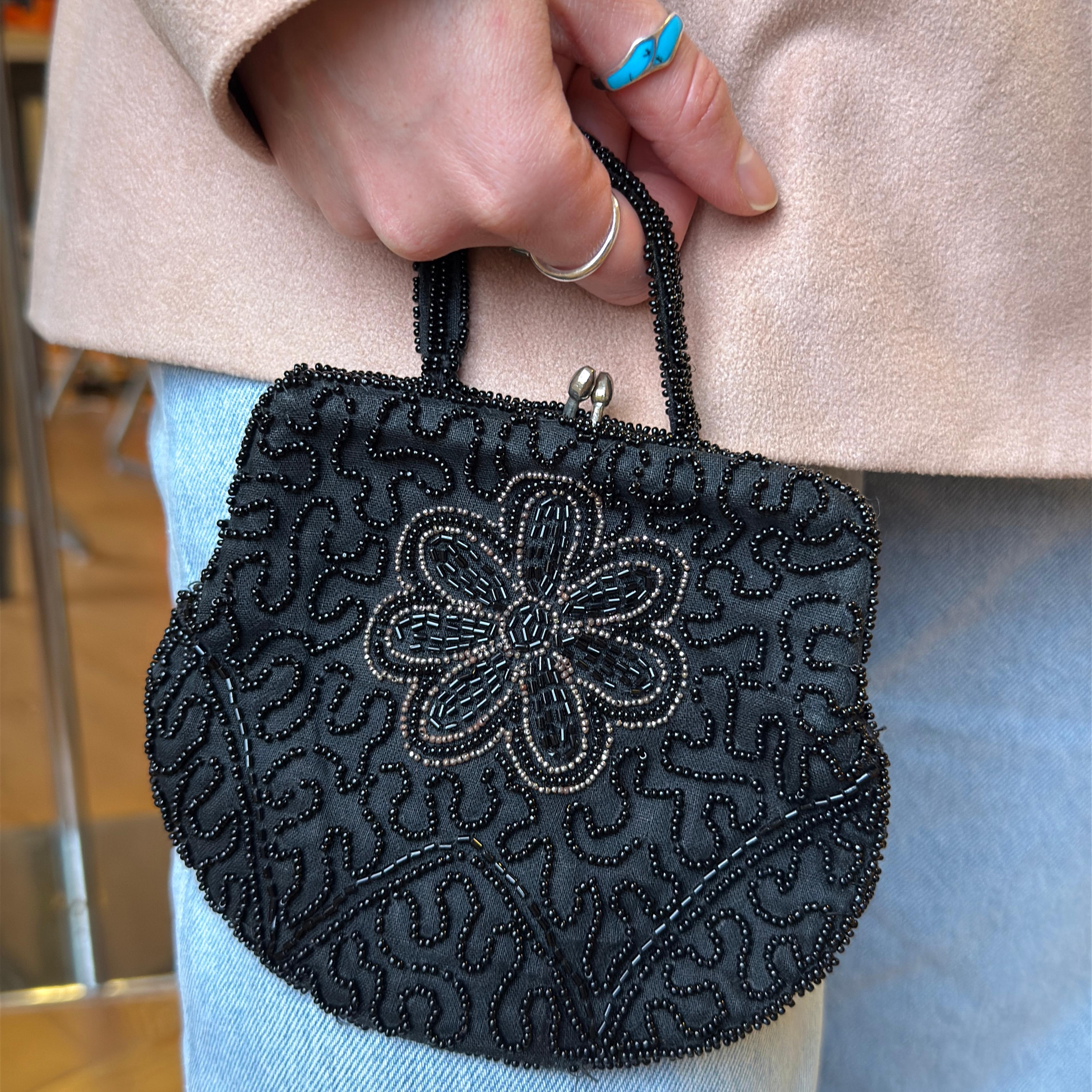 Midnight Fleur Purse