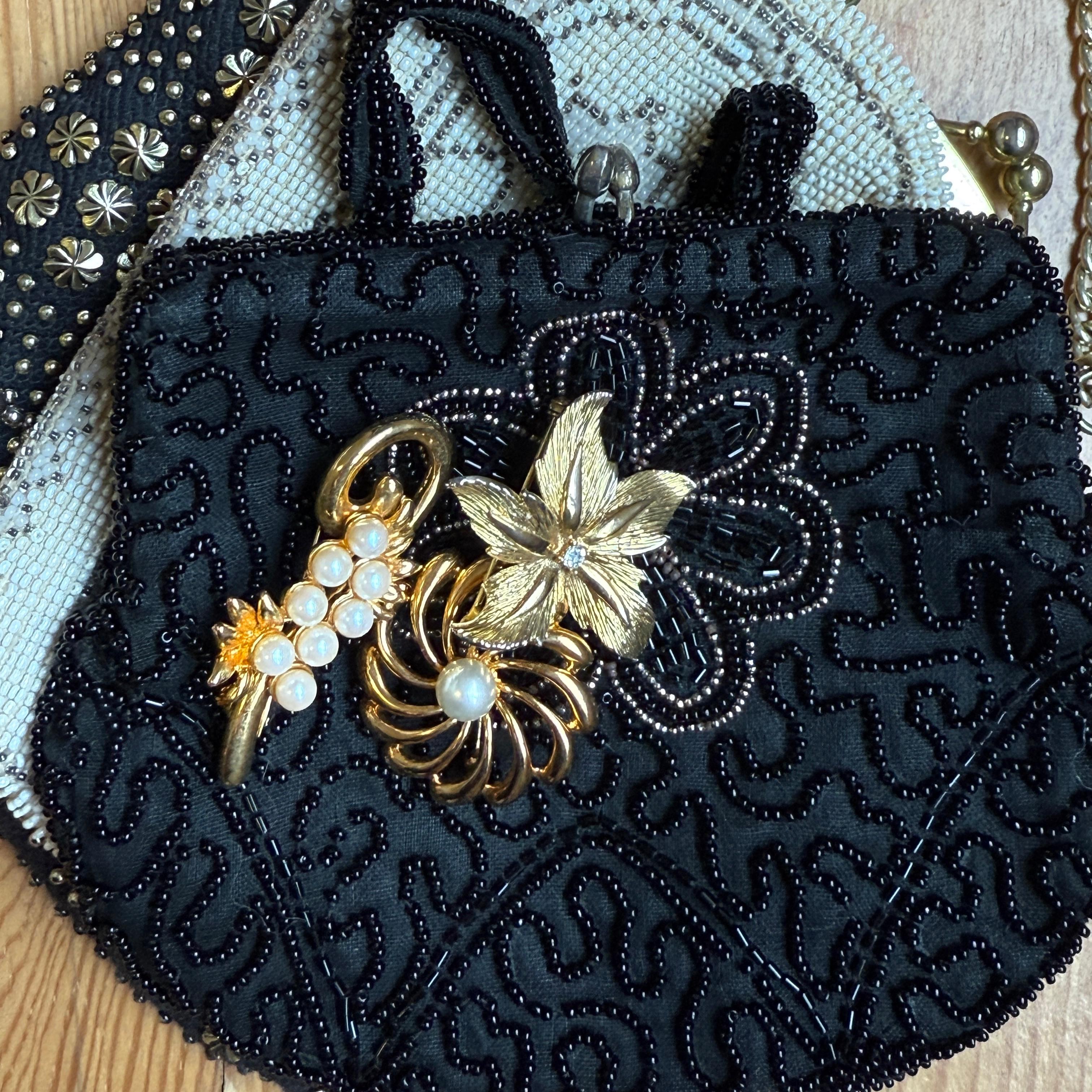 Midnight Fleur Purse