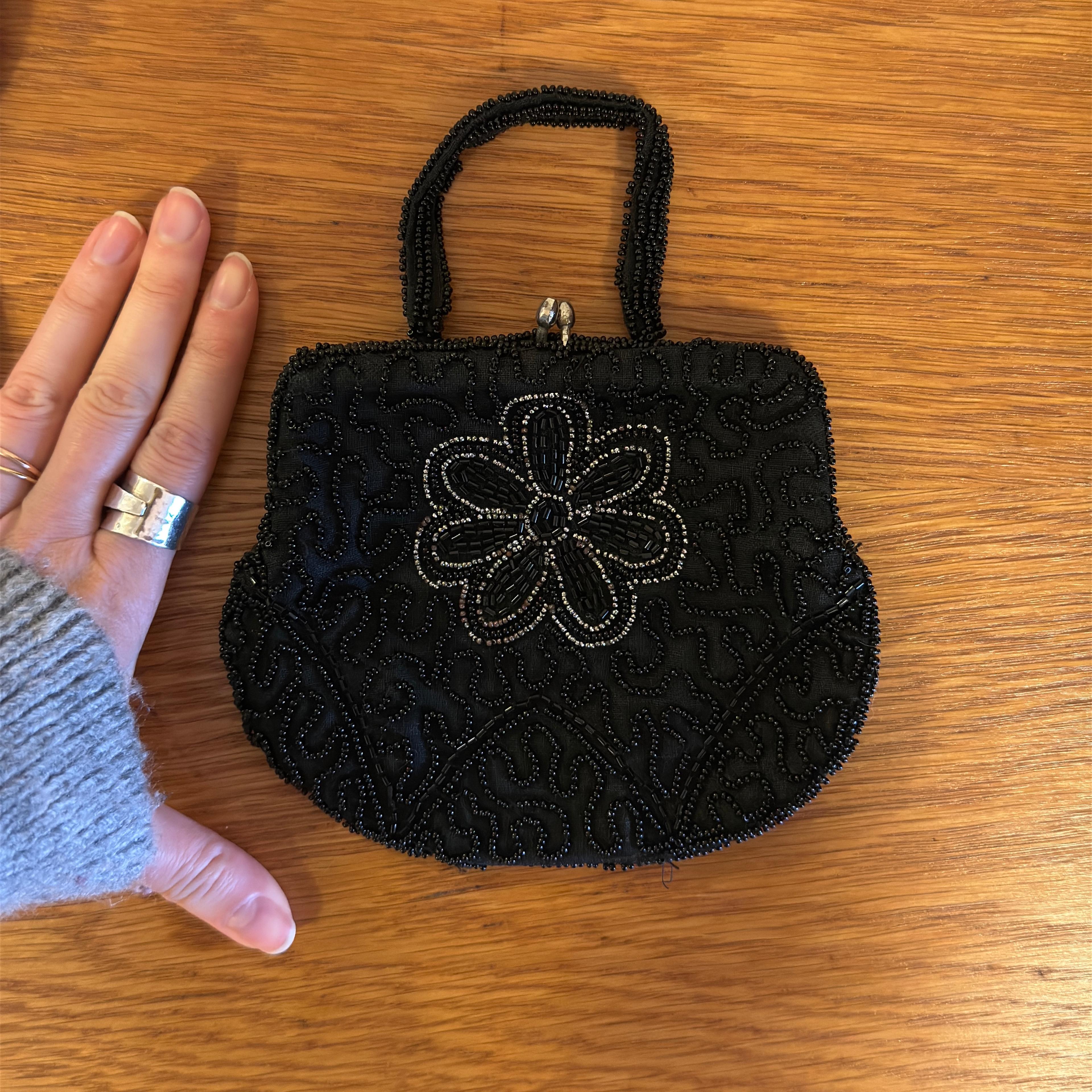 Midnight Fleur Purse