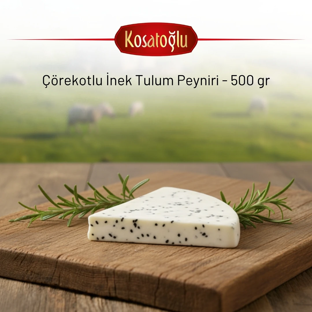 Çörekotlu İnek Tulum Peyniri 500 Gr