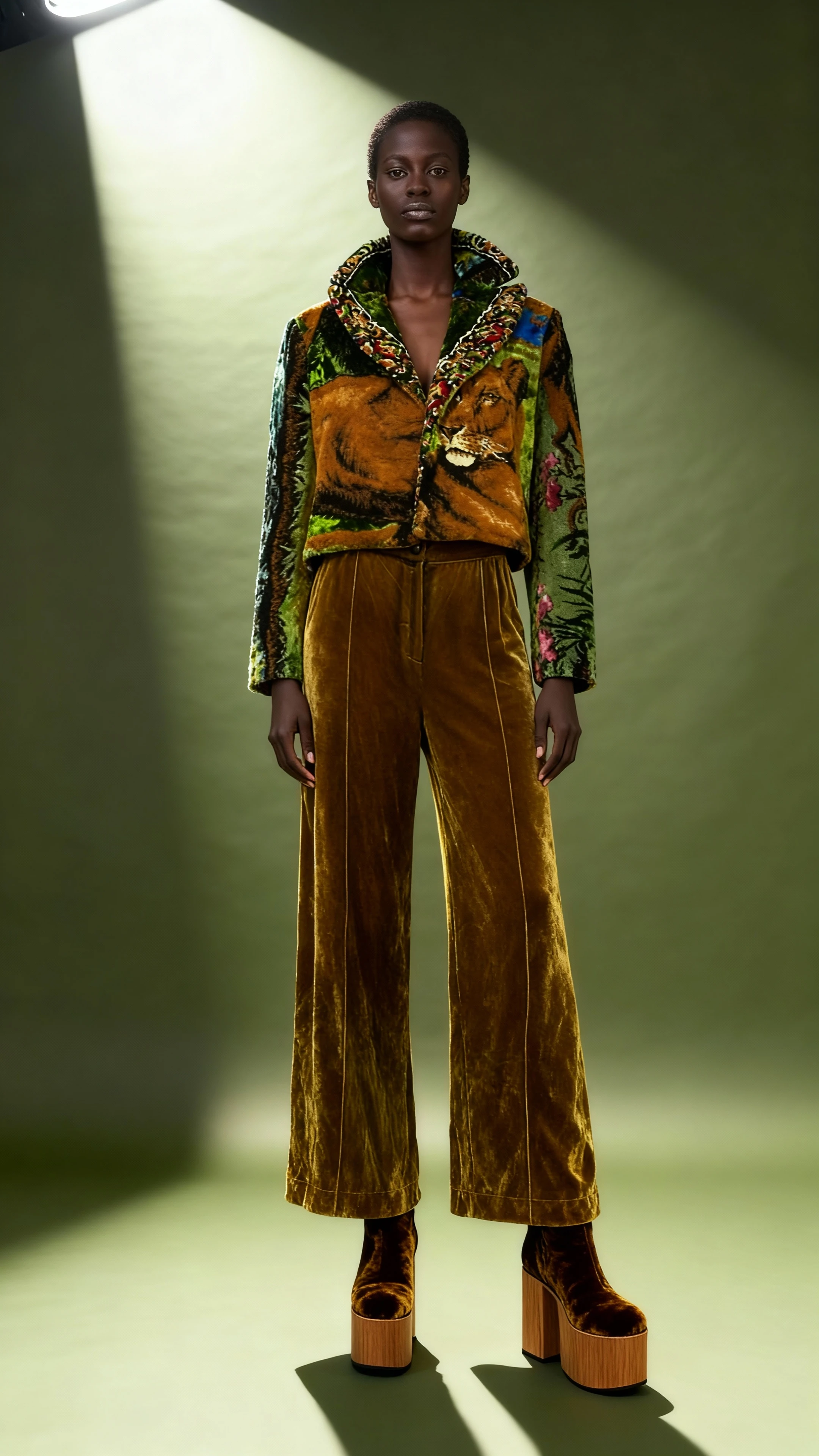 Lions Antika İpek Halı Ceket 