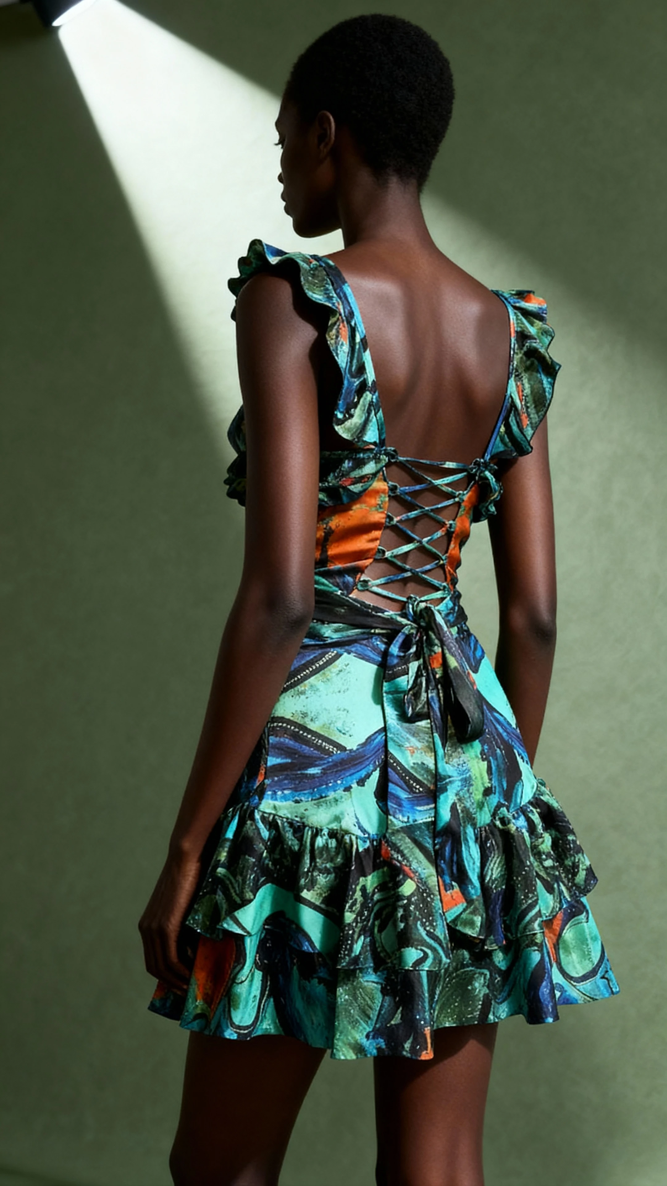 The Truth %100 İpek Sırtı Bağlamalı Elbise