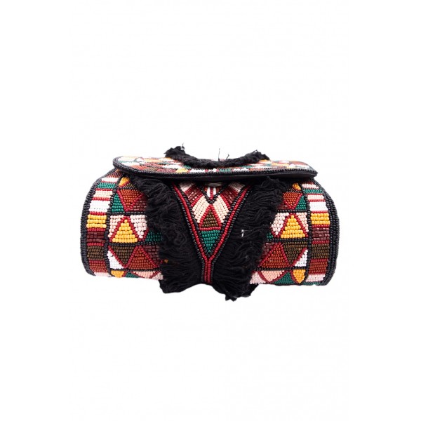 Ethno Box Beaded Bag