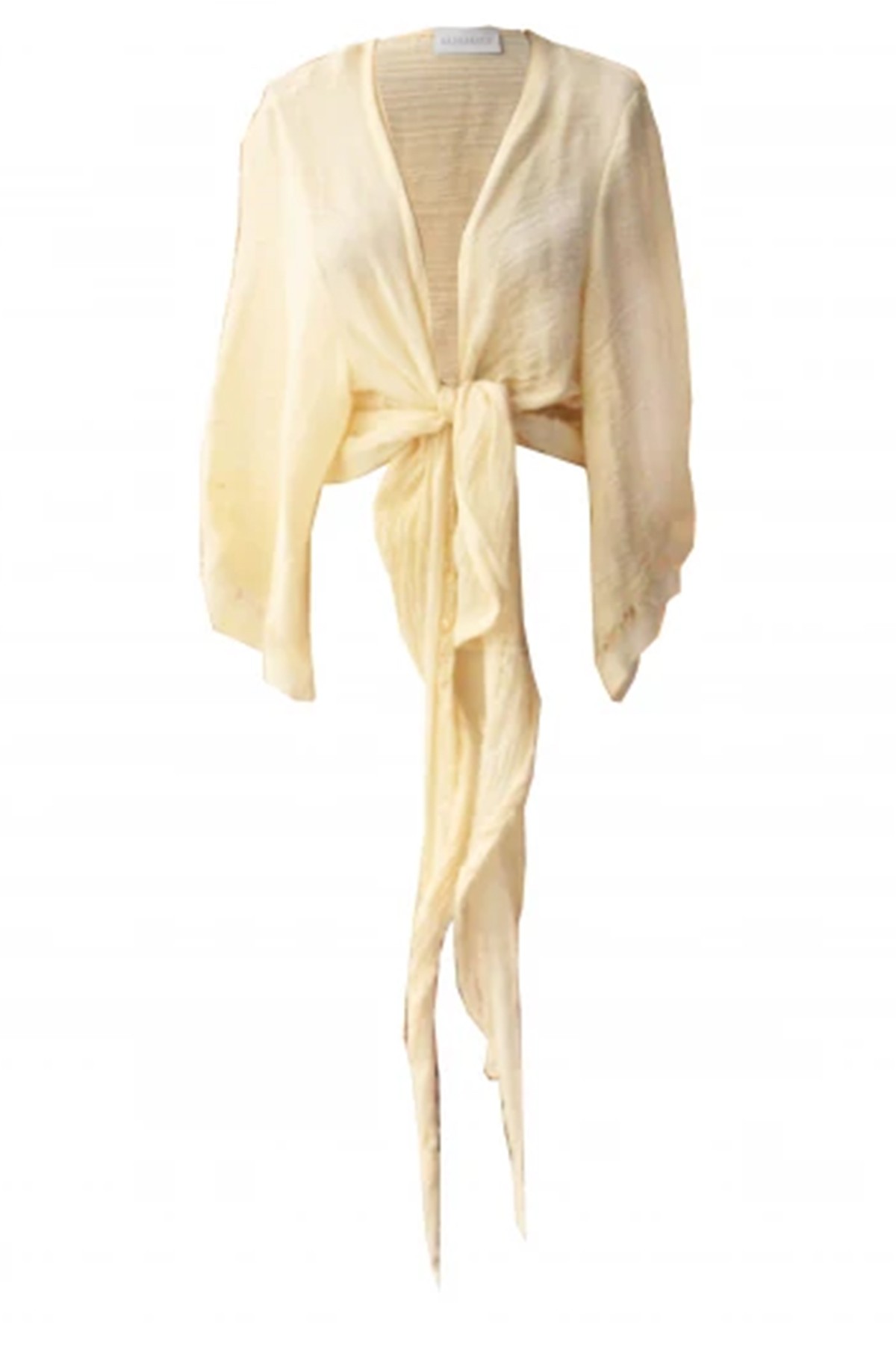 Sand Touch Blouse - Hand-Woven Buldan Cloth Tied Blouse (Special Order-Custom Made)