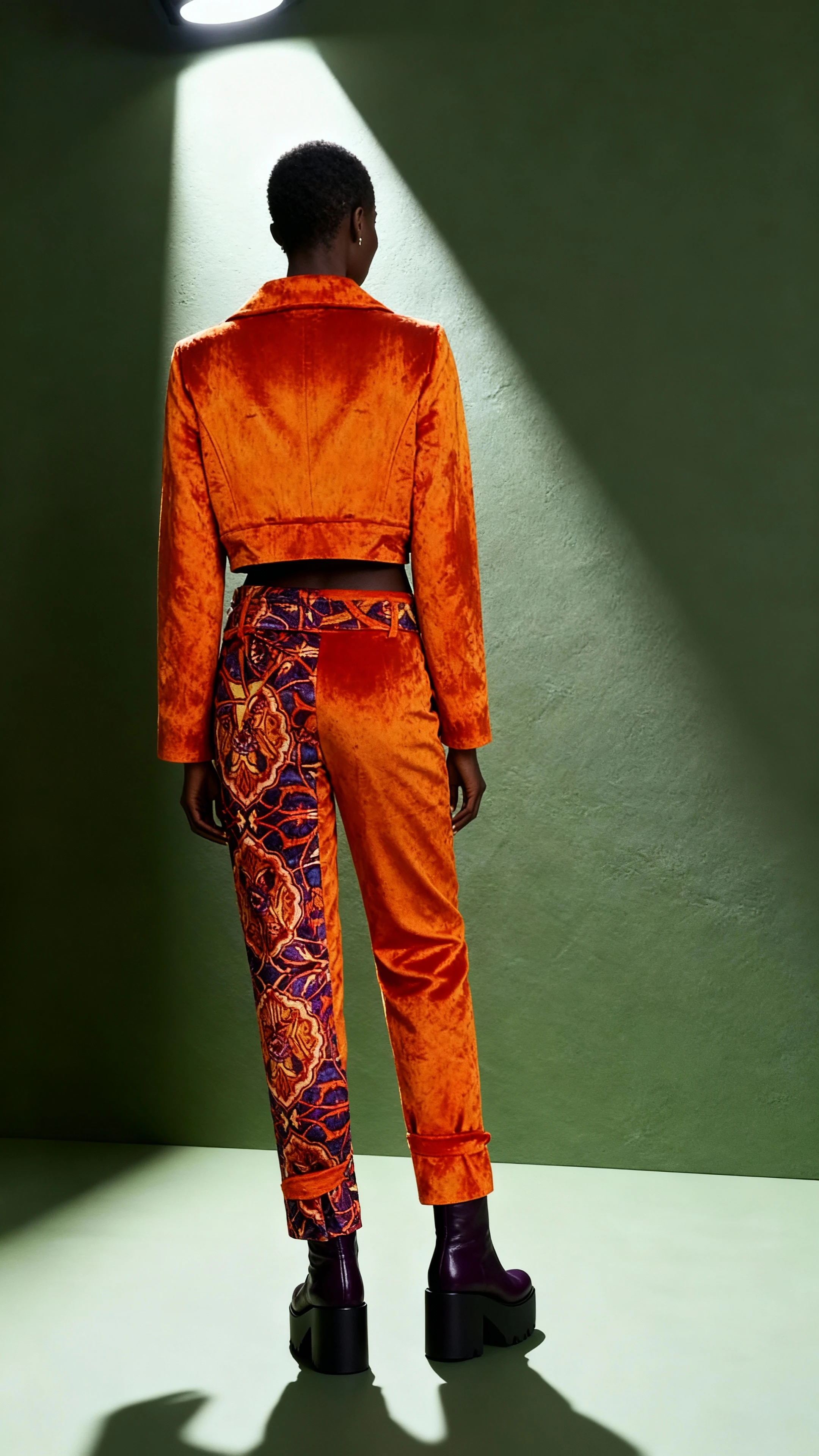 Wearable Art Product - Silk Velvet Trousers