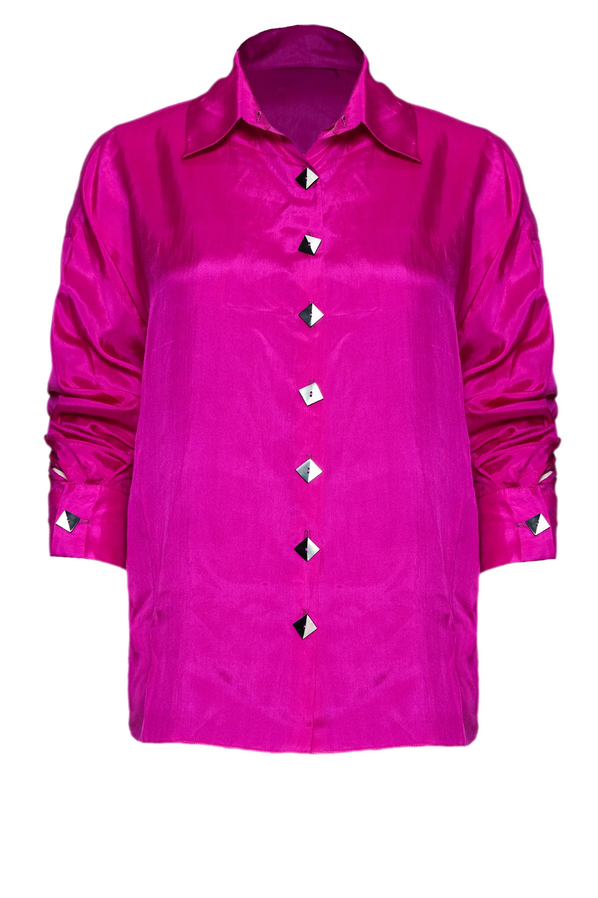 Lotus İpeği Pembe Gömlek