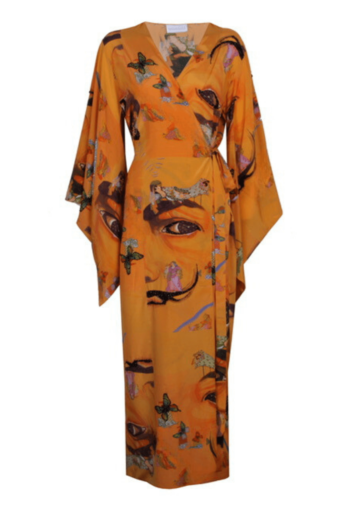 Salvador Dali - Gülden Gener X Bashaques Miniature Print Silk Kimono