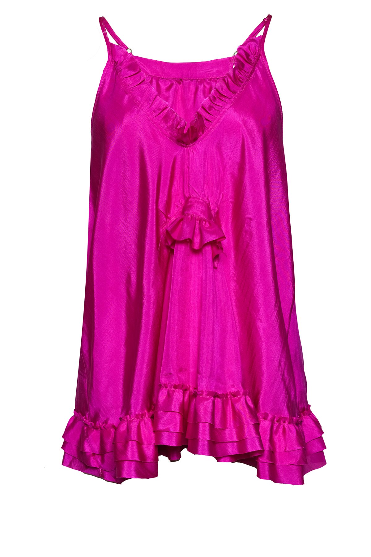 Lotus İpeği Pembe Elbise