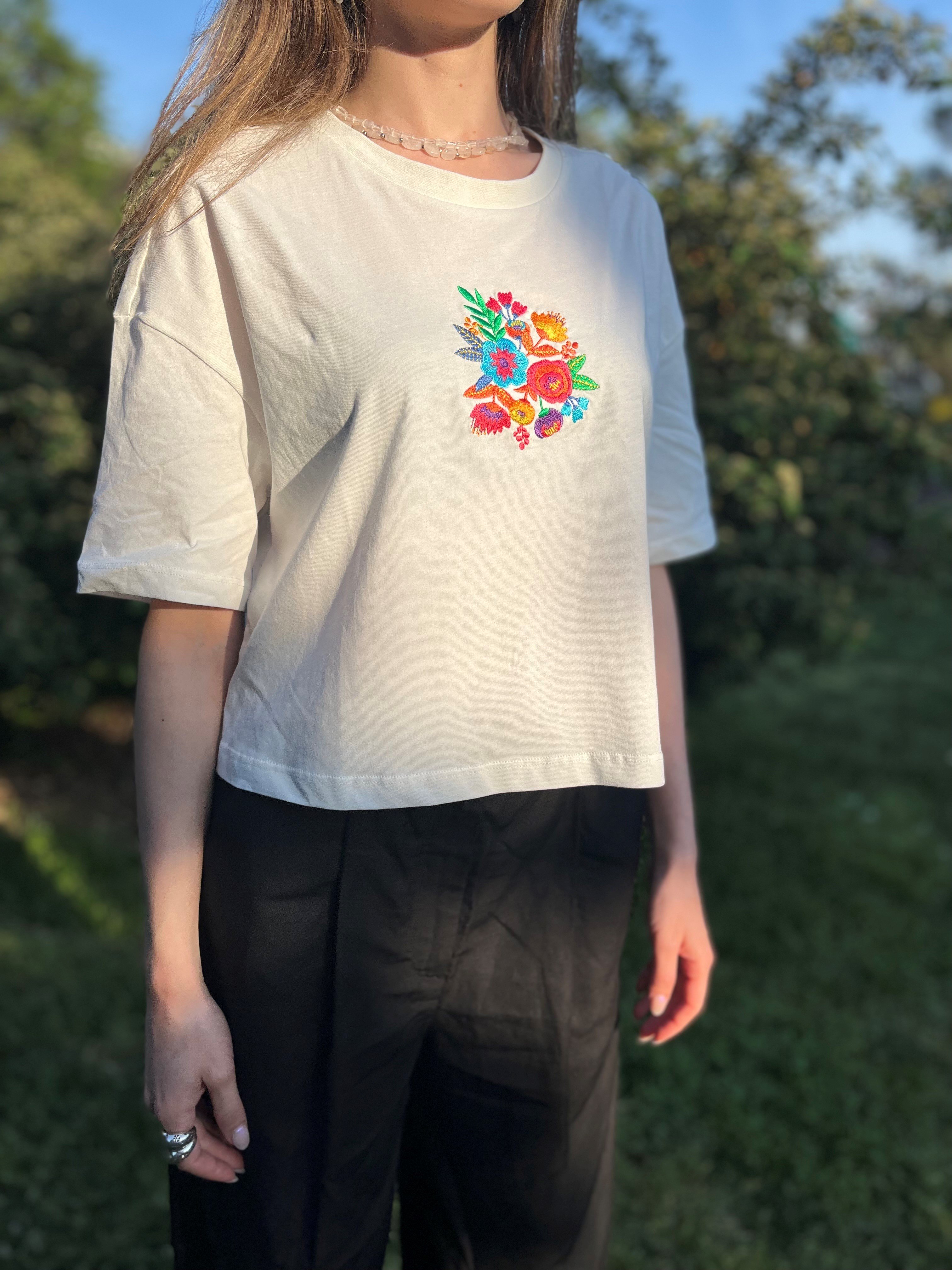 Posy Crop T-Shirt
