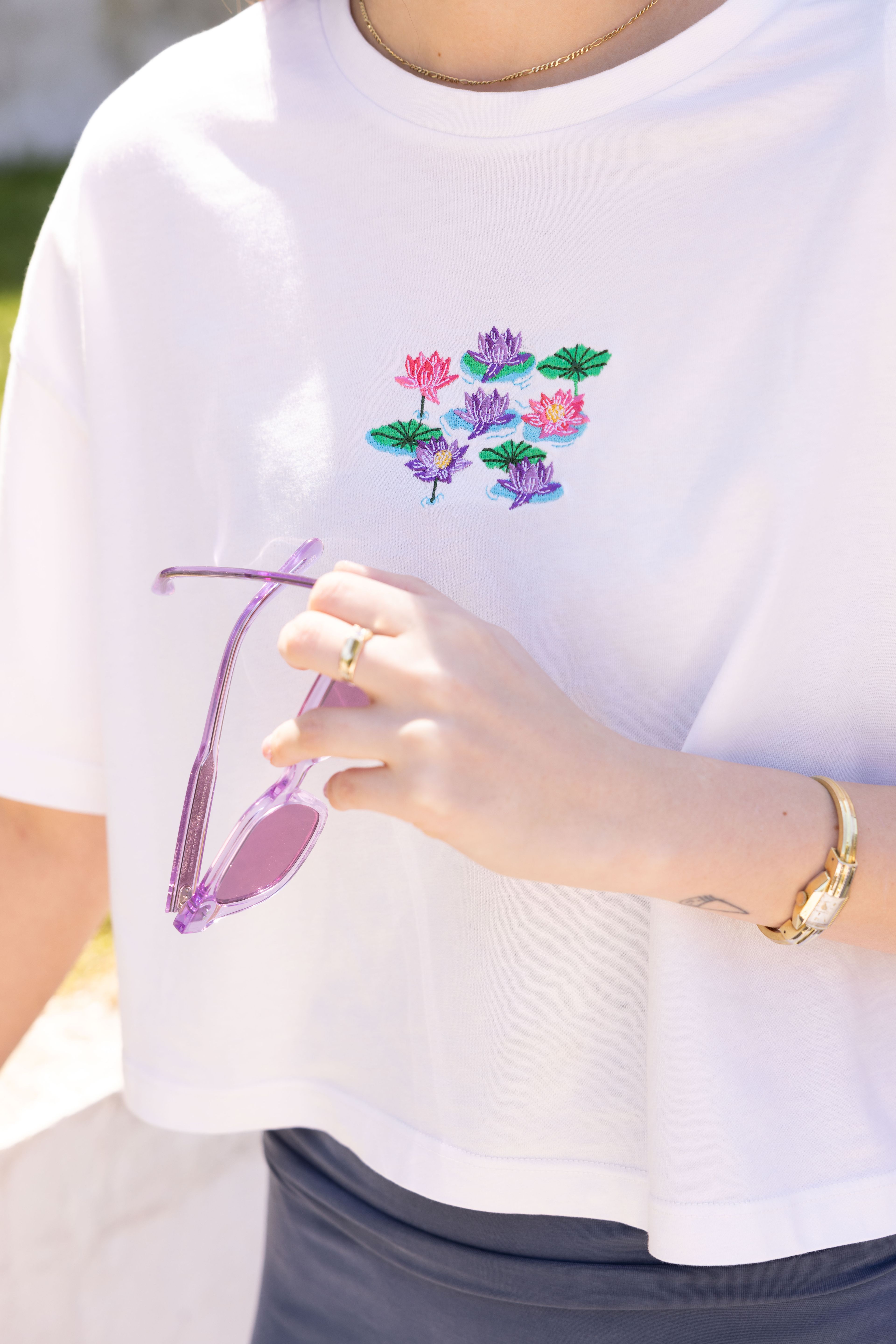 Lotus Crop T-Shirt
