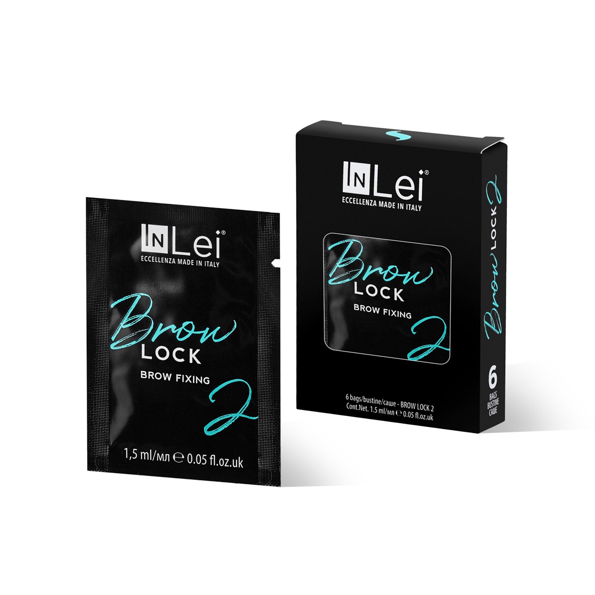InLei® Фиксирующий состав для бровей "Brow Lock 2" упаковка 6 шт Х 1,5 мл