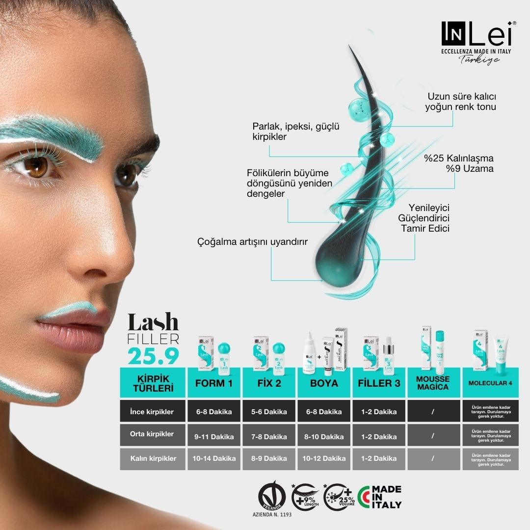 LASH MOLECULAR 4 Kirpik ve Kaşlar için Moleküler Rekonstrüksiyon Şase Paket 7x1,2 ml 