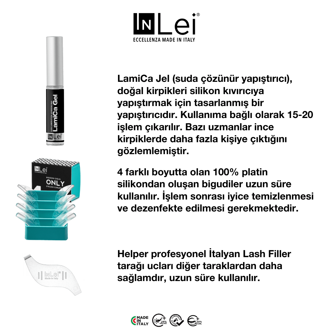 LASH FILLER Kit 25.9 Kirpik Dolgusu için Profesyonel Temel Seti