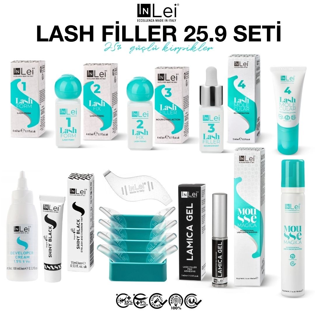 LASH FILLER Kit 25.9 Kirpik Dolgusu için Profesyonel Temel Seti