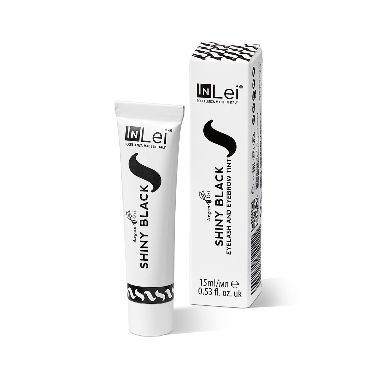 InLei® Краска для ресниц и бровей; цвет: черный (SHINY BLACK) Объем: 15мл