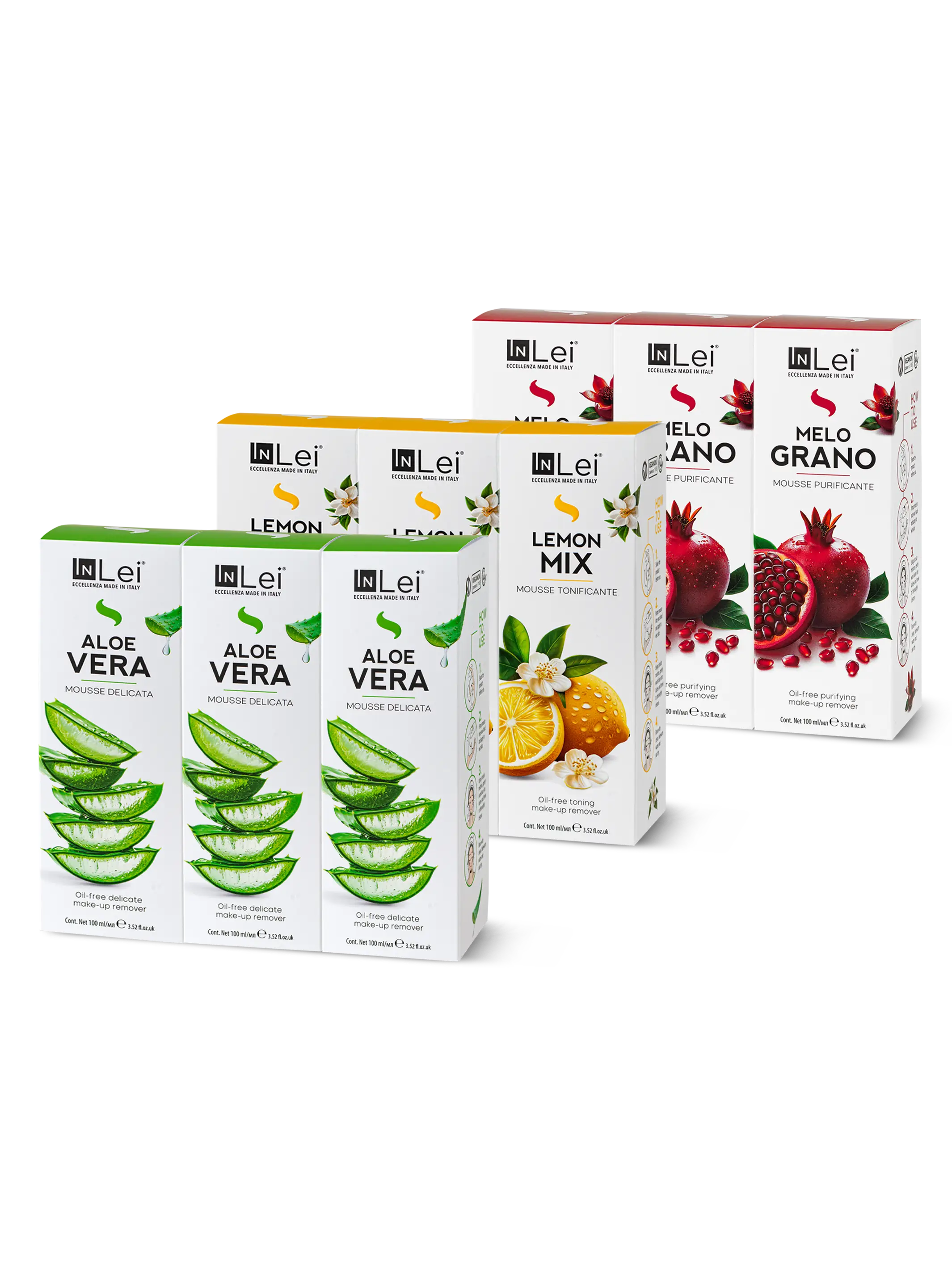 ESPOSITORE COCKTAIL SET – Kirpik, Kaş ve Yüz için Karışık Temizleyici Köpükler 100 ml