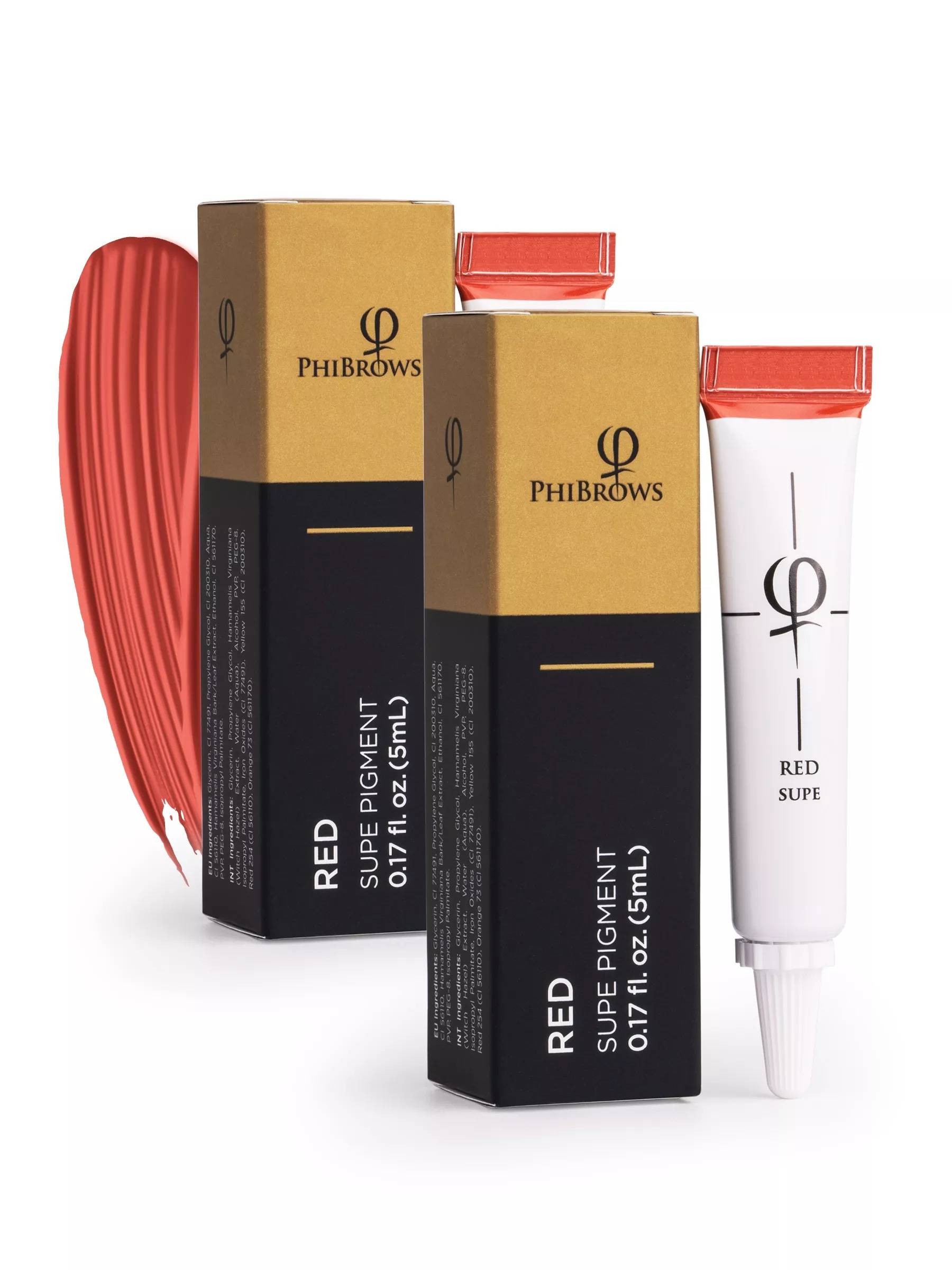 Phibrows Red Supe Pigment 5ml- 2'li