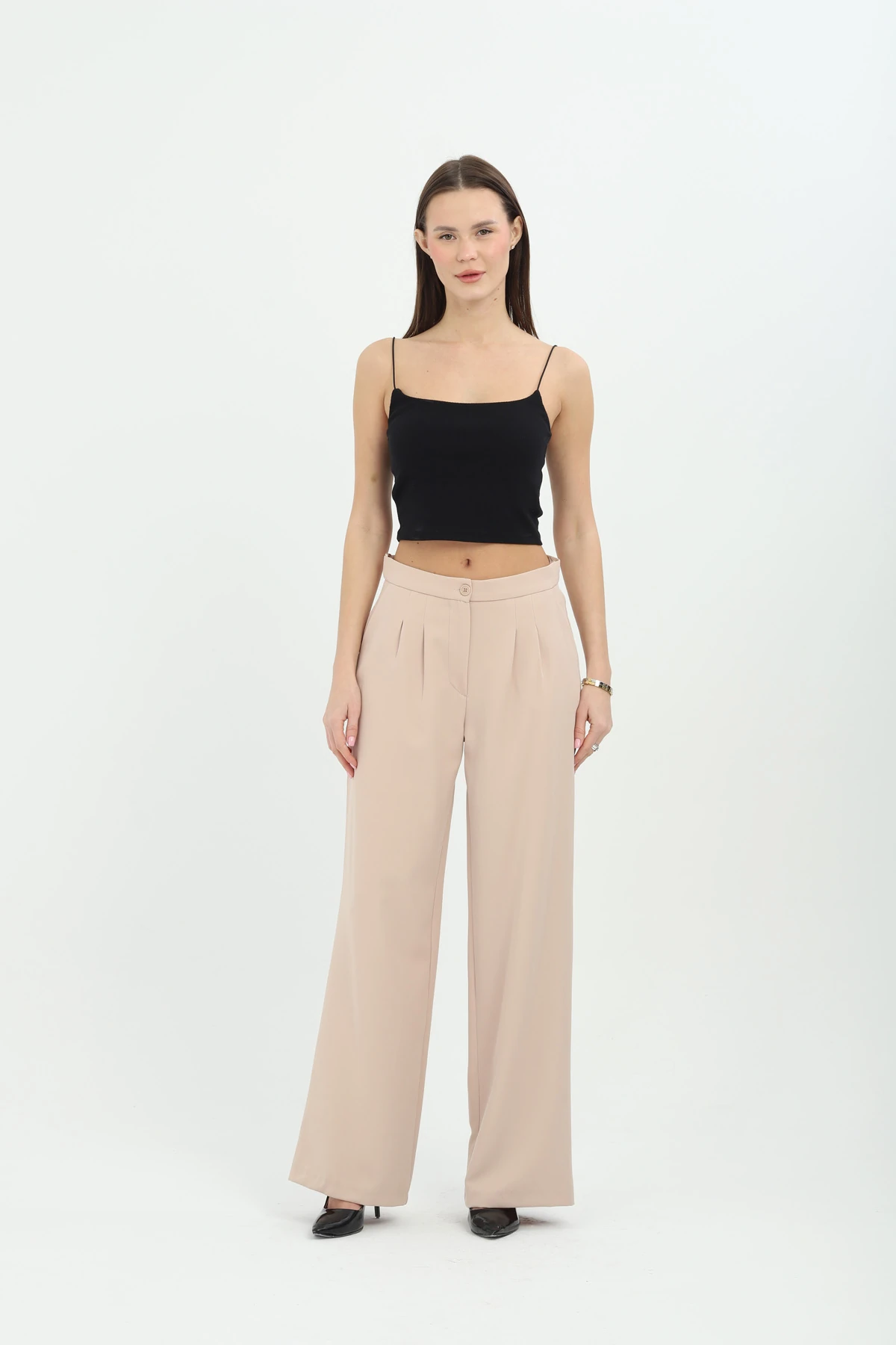 Klasik ve Modern Bej Kruvaze Takım