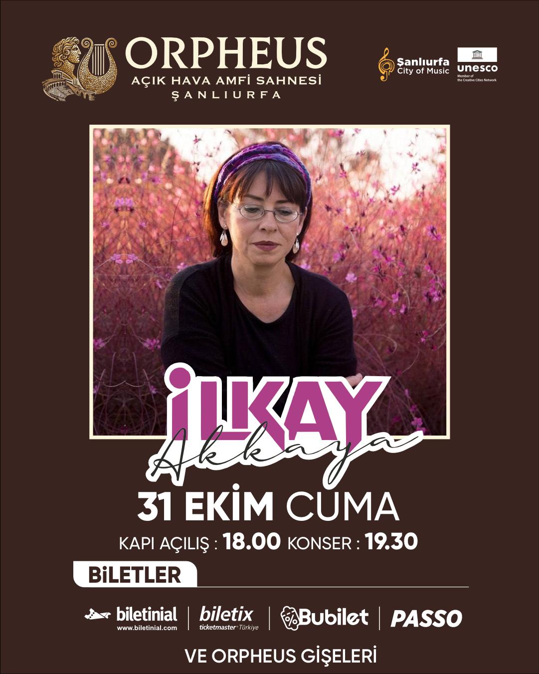İlkay Akkaya Konseri 31 Ekim Cuma