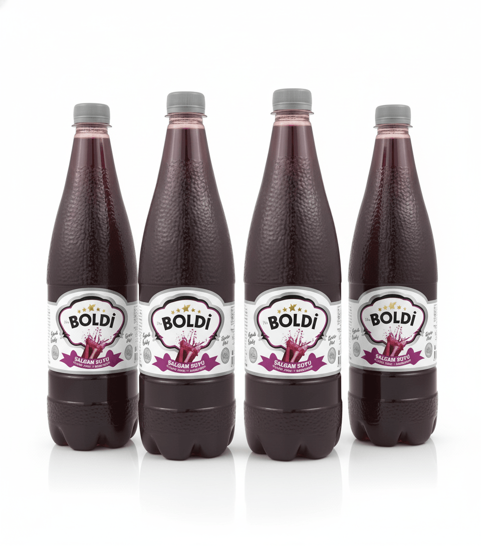4'lü 3 Litre Pet Şişe Şalgam Sade