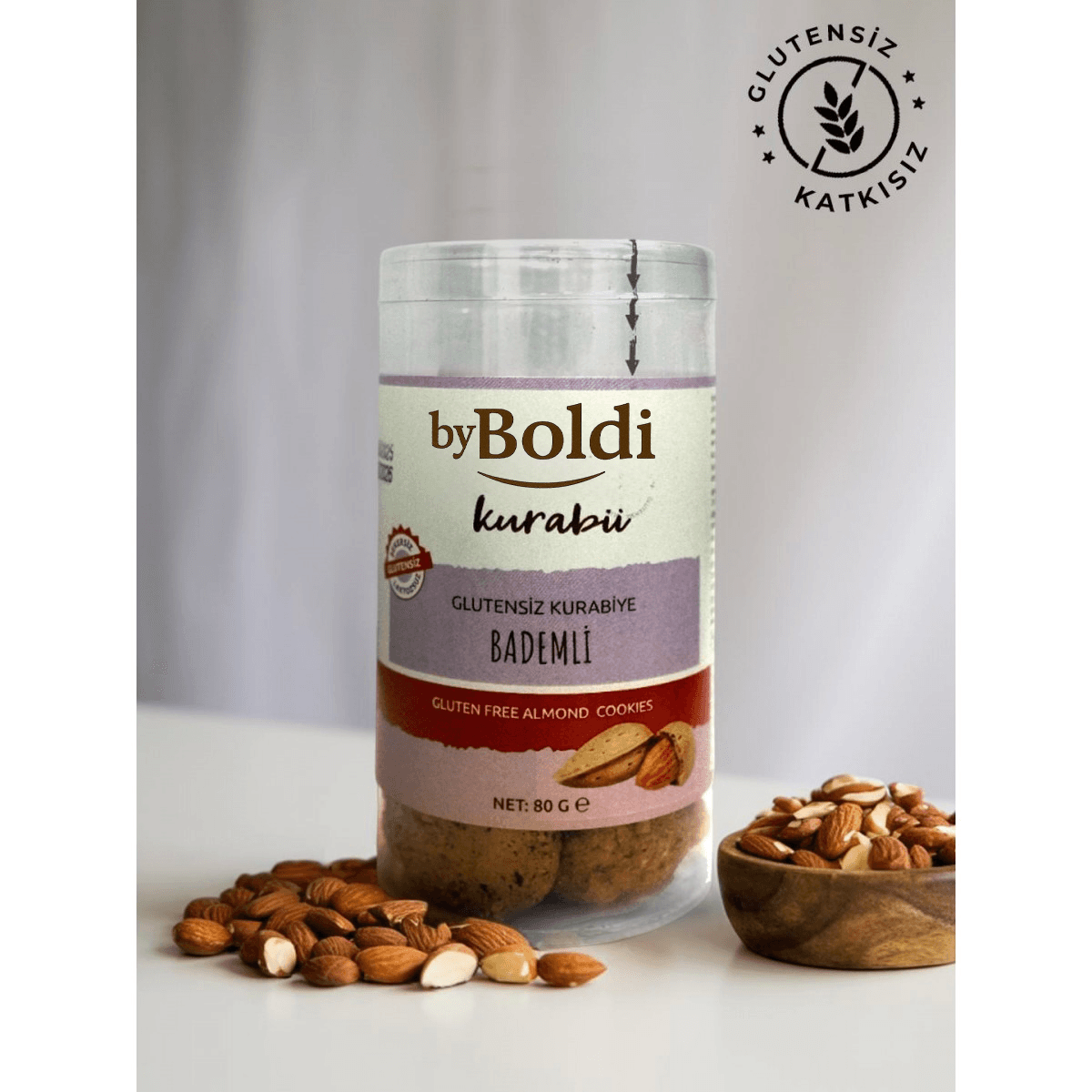 Ham Kakaolu Bademli Kurabiye